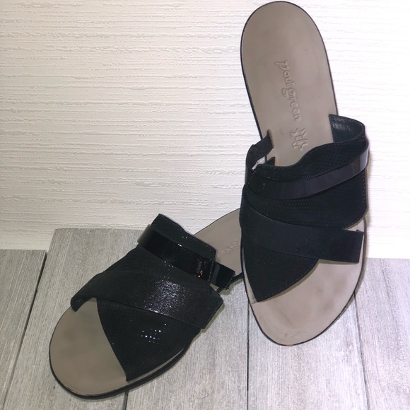 Paul Green Shoes - PAUL GREEN Black Bayside Slides SZ 4.5